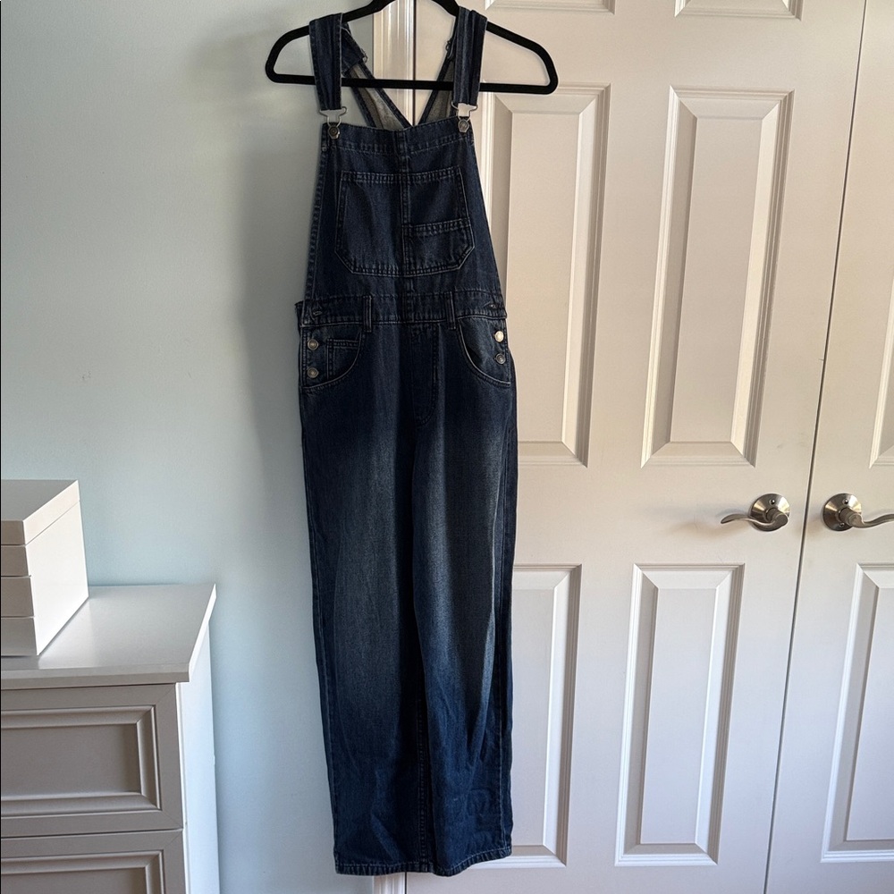 We The Free Indigo Denim Overalls